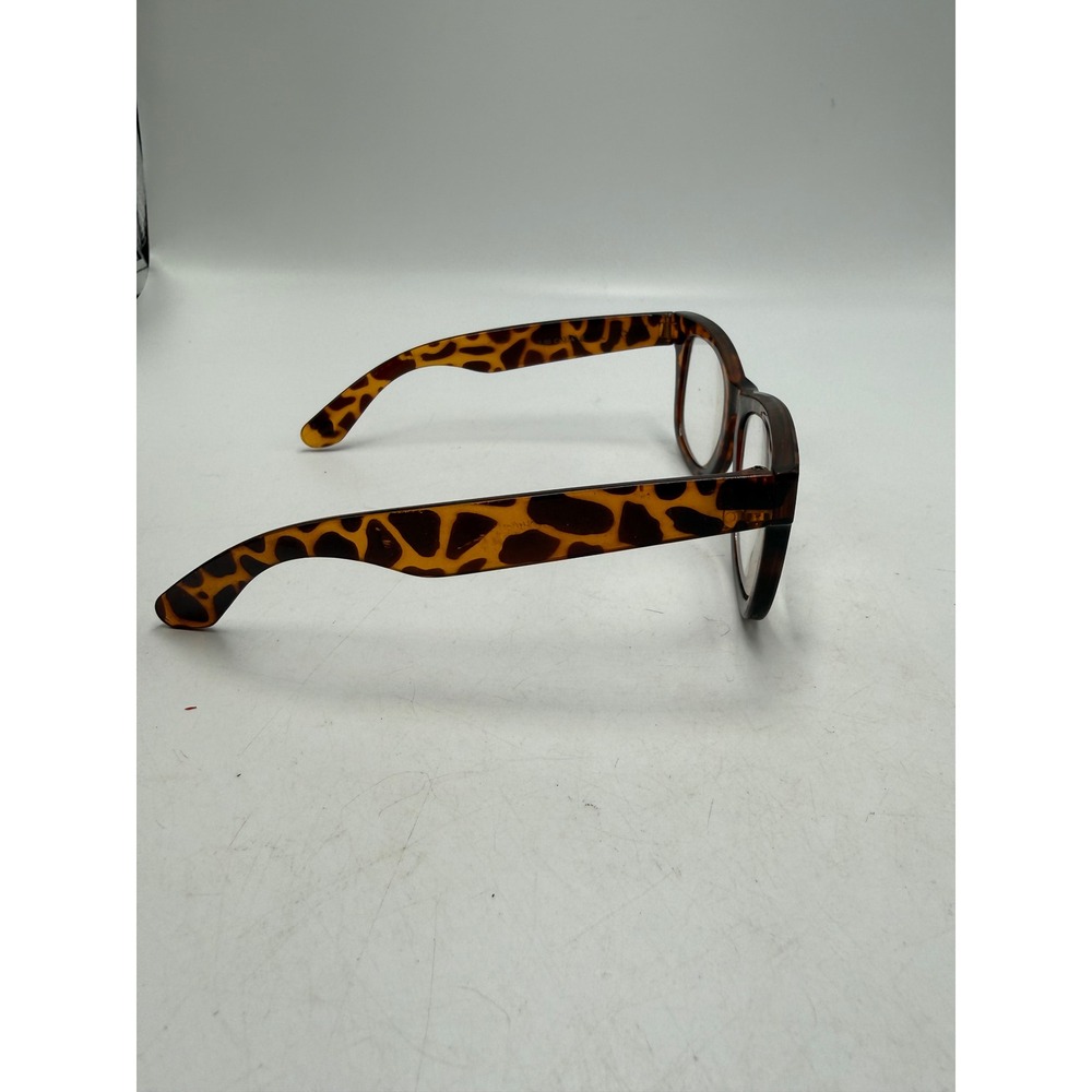 Betsey Johnson Leopard Print Reading Glasses Frames Brown Black +2.50 Strength - Picture 4 of 7